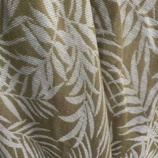 Tropical Breeze Jacquard Linge vert d'olive Style Rideau de cire 4