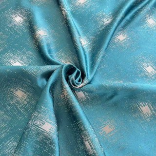 Crosshatch Charm Diamond Grid Teal Rideaux 5