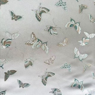 Papillon Ballet Jacquard Crème Rideau Floral Satiné 6