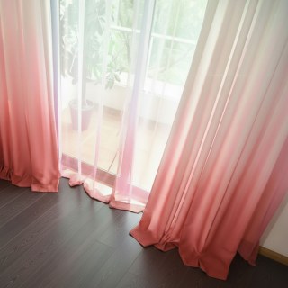 Candy Land Ombre Rose Rideau Voile 4
