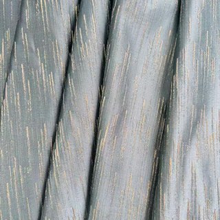 Gilded Stream Œuf Bleu Pâle Rideau avec Rayures Métalliques