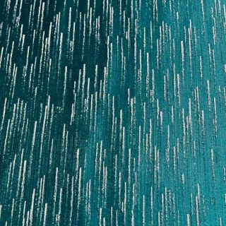 Rideau vert turquoise Gilded Stream avec rayures métalliques 4