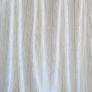 Crème cascade pointillée Off Rideau rayé mijotant blanc 4