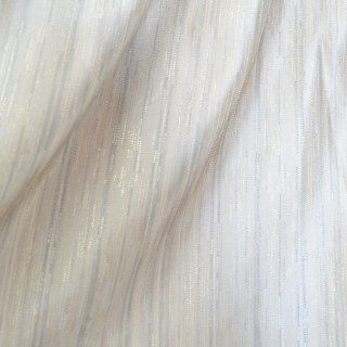 Rideau à motifs cascade crème scintillant rayé 5