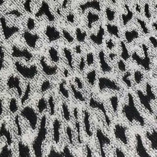 Rideaux jacquard à motifs léopard noir et blanc 6