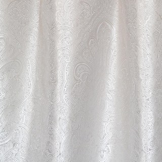 Opulent Floral luxe Jacquard Rideau du damas gris 5