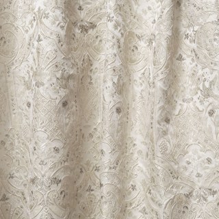 Palais Arabesque Luxe 3D Jacquard Crème Champagne Rideaux Damassés 5
