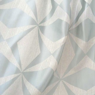 Pinwheel Prism Rideaux géométriques bleu œuf de canard style Mid Century Modern 9