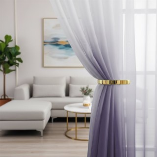 Candy Land Ombre Gris Rideau Voile 3