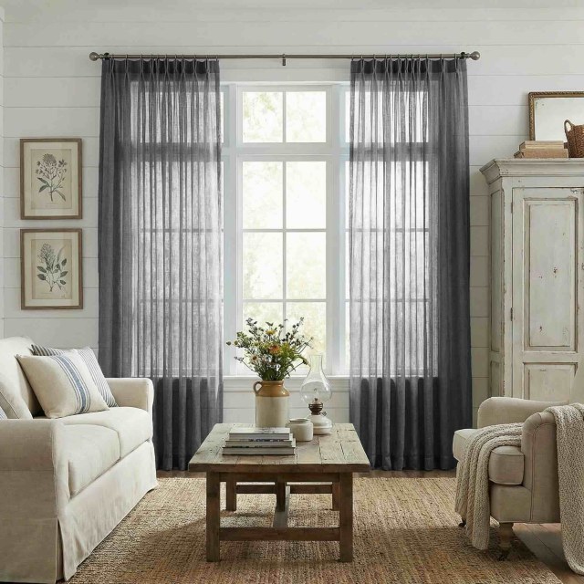 Daytime Textured Weaves Charcoal Light Grey Sheer Voile Curtain
Jour Texturé Tissé Anthracite Gris Clair Voile Transparent Rideau 1