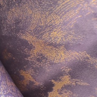 Enigma Sheen Purple Lavande Gilded Velvet Rideau