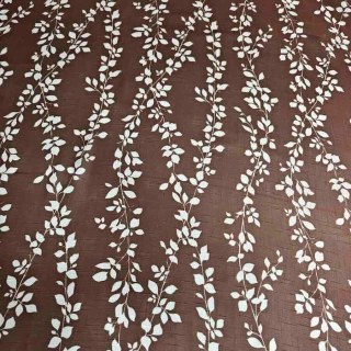 Pascal Brown Imprimé Vigne Voile Semi-Transparent Rideau