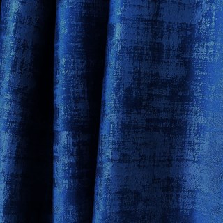 Rideau en velours texturé bleu marine nuit de qualité supérieure 4