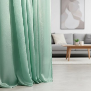 Satiné Turquoise Vert Rideau Voile 3