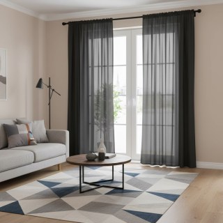 Douce Brise Rideau Voile Chiffon Noir 2