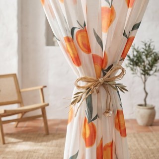 Le rideau en voile orange le plus joyeux 5