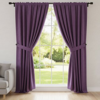 Rideaux de velours de lavande pourpre de la Cascade Matte 3