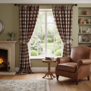 Cosy Plaid Check Burgundy Red Chenille Curtain
Cosy Plaid Check Bordeaux Rouge Chenille Rideau