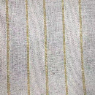 Haven Stripe Sand Jaune Linge naturel Coton Blend Rideaux 6