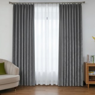 Luxury Silver Grey Colour Chenille Curtain
Rideau en Chenille Argent Gris Luxe