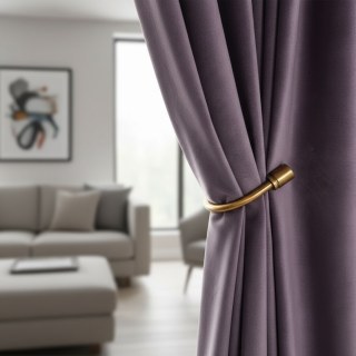 Matte Majesty Purple Lavande 100% Blackout Rideaux de velours 5