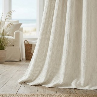 Nature Ogee Off Blanc Linge Naturel Coton Blend Rideaux