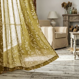 Pascal Olive Green Vine Print Semi Sheer Voile Curtain
Pascal Olive Vert Vigne Imprimé Rideau Voile Semi-Transparent