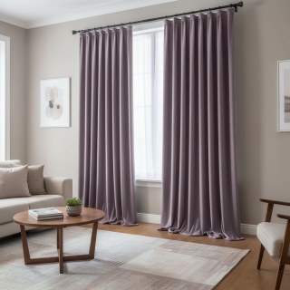 Rideau de velours parisien violet premium 3