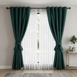 Smart Space Double Sided Teal Green Vegan Suede Curtains
Smart Space Rideau Vert Teal Double Face en Suède Végane 3