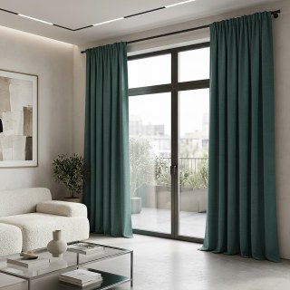Smart Space Double Sided Teal Green Vegan Suede Curtains
Smart Space Rideau Vert Teal Double Face en Suède Végane 2