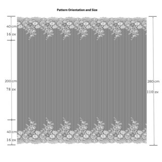 Morning Chamomile Ivory White Lace Voile Curtain 9