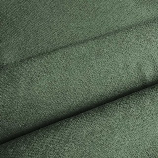 Double Plush Dark Olive Green Chenille Blackout Curtain 4