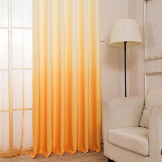 Candy Land Apricot Yellow Ombre Curtain 2