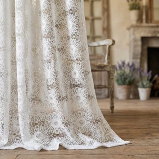 Sunflower Jacquard Ivory White Lace Net Curtain 3