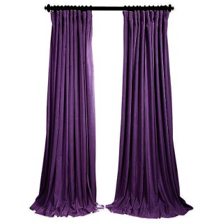 Fine Purple Lavender Velvet Curtains 4
