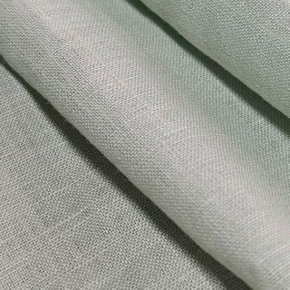 Wabi Sabi Pure Flax Linen Light Green Voile Curtain 6