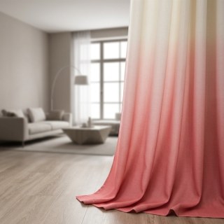 Candy Land Linen Style Pink Ombre Curtain 2