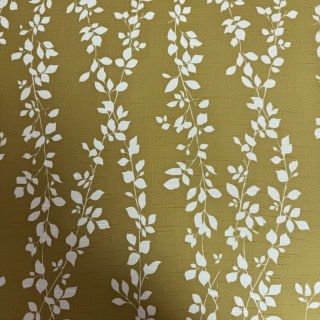 Pascal Olive Green Vine Print Semi Sheer Voile Curtain