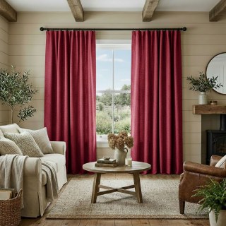 Pine Valley Burgundy Red Blackout Curtain 2