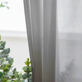 Soft Breeze Grey Chiffon Sheer Voile Curtain 5