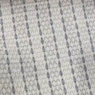 Raffia Lattice Gray Natural Linen Cotton Blend Curtains