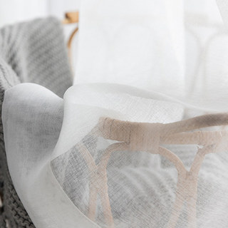 Luxe White Sheer Voile Curtain 3