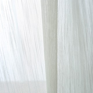 Silk Waterfall White Chiffon Voile Curtain 3