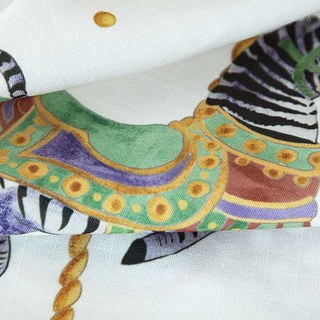 Merry Go Round Carousel Animal Print Curtain 4