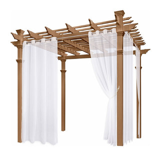 Laguna Outdoor Waterproof White Voile Curtain 2