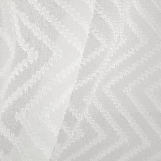 Echo Vertical Wave Patterned Ivory White Voile Curtain 5