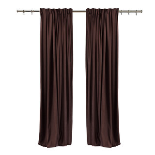 Fine Rich Chocolate Brown Matte Velvet Curtain 5