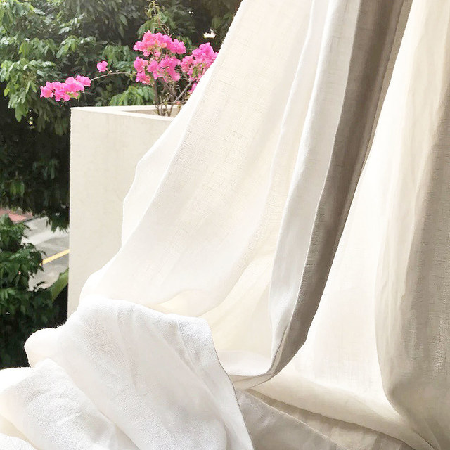 Brighten Your Home with White Voile Curtains