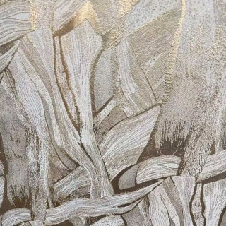 Dreamscape Luxury Jacquard Abstract Cream and Gold Curtains 6