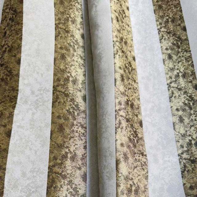 Leopard Lane Gold Striped Animal Print Curtain 1